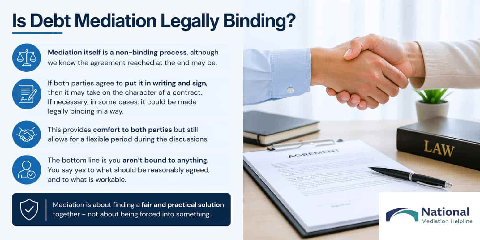 Is Debt Mediation Legally Binding Greater Manchester