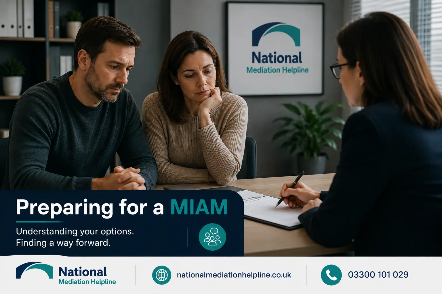 How to prepare for a miam in Greater Manchester Preparing for a MIAM. An image explaining how to prepare yourself emotionally and rationally for the first miam appointment 